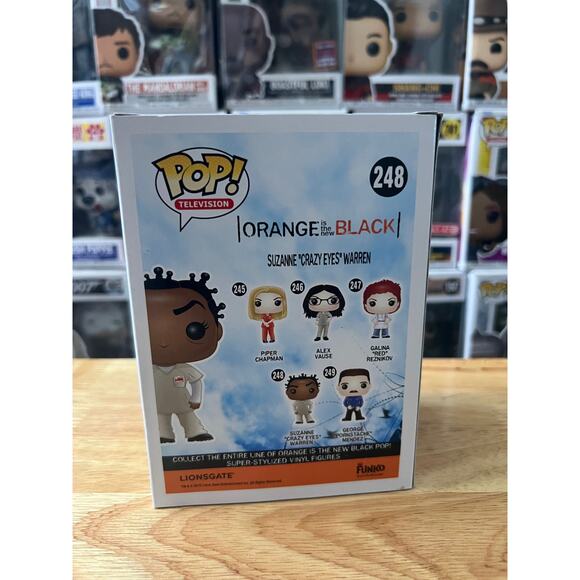 VAULTED EXCLUSIVE Suzanne "Crazy Eyes" Warren Funko Pop #248 Orange New Black TV - Picture 3 of 6